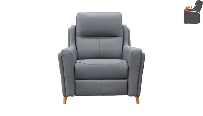 Parker Knoll Portland Armchair Heated Seat Como Ocean Leather Ocean Leg